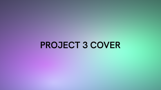 Cover del terzo progetto